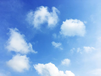 Low angle view of clouds in sky