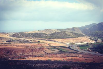 Scenic view of landscape against sky