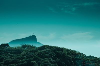 Low angle view of mountain against sky