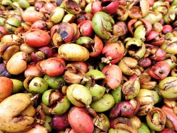 Full frame shot of fruits for sale