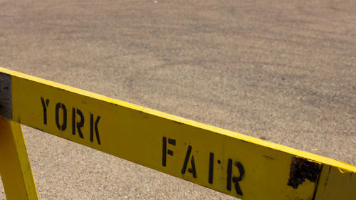 York fair sign 