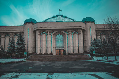 Low angle view of historical building against sky