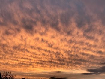 Scenic view of dramatic sky during sunset