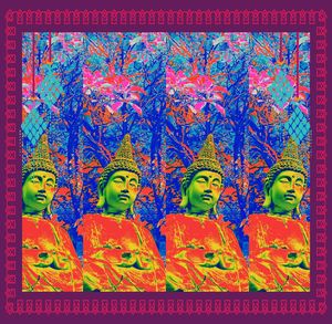 Full frame shot of multi colored patterned wall