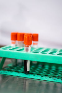 Close-up of pills on table