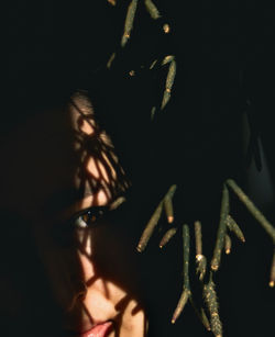 Close-up portrait of young woman