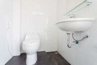 Interior of bathroom at home