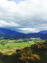 Scenic view of landscape against sky