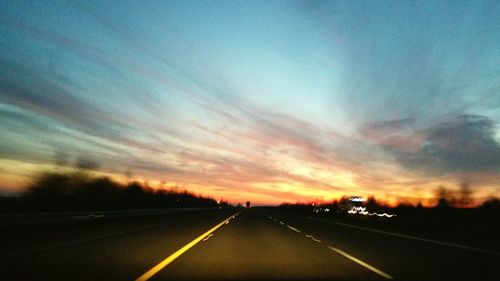 Road passing through highway