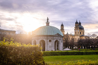 View of historic building against cloudy sky