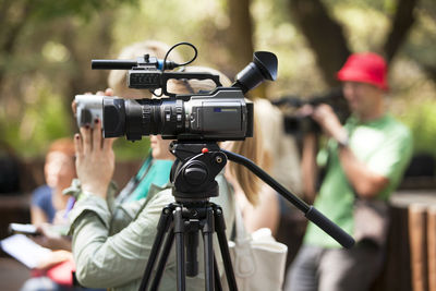 Man photographing