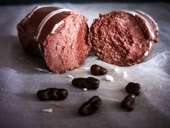 Close-up of chocolate cake