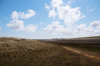 Dutch scenic view of field against sky