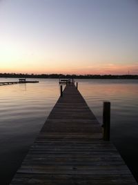 Wooden pier on sea