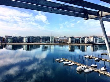 View of city at waterfront