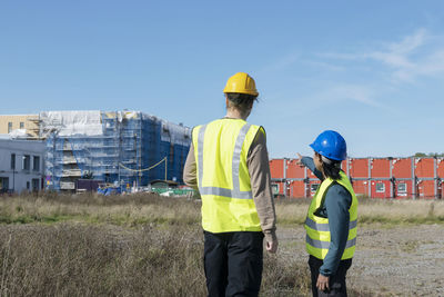 People on construction site