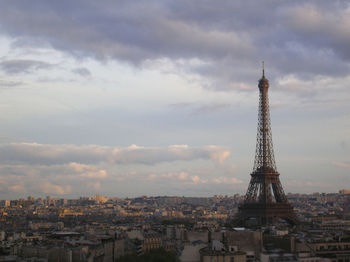 Eiffel tower amidst cityscape