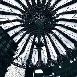 Low angle view of modern ceiling in building