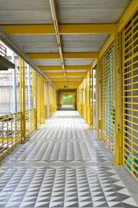 Empty corridor of building