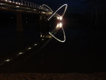 Light trails at night