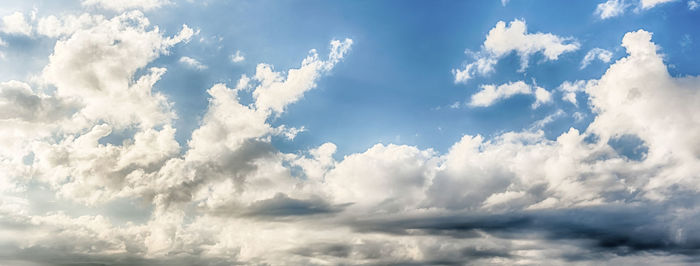 Low angle view of clouds in sky