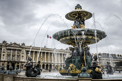 Low angle view of fountain