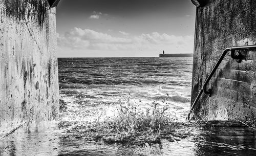 Scenic view of sea against sky