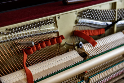 Close-up of piano