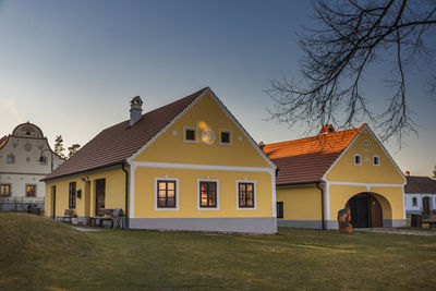 Houses in park