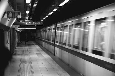 Train at railroad station