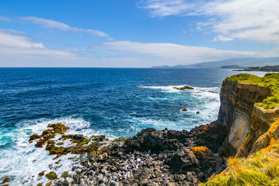 Scenic view of sea against sky