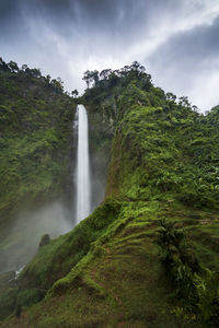 Scenic view of citambur waterfall in west java indonesia