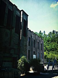 Low angle view of building against sky