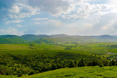 Scenic view of landscape against sky