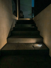 Low angle view of staircase in building