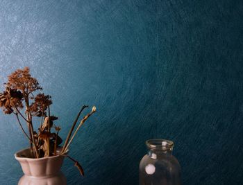 Close-up of vase on table