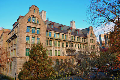 Low angle view of historical building