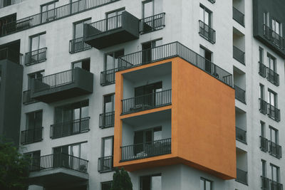 Low angle view of residential buildings