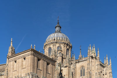 View of the cathedral in the city of salamanca, spain