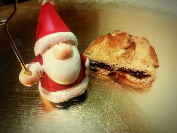 Close-up of breakfast on table