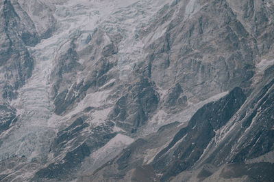 Full frame shot of snowcapped mountains