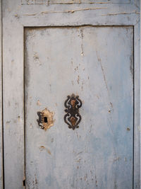 Close-up of old door