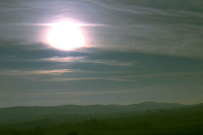 Sunset over mountains