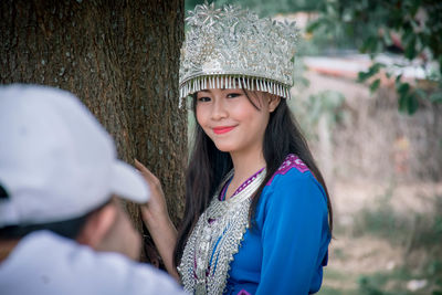 Portrait of a smiling young woman