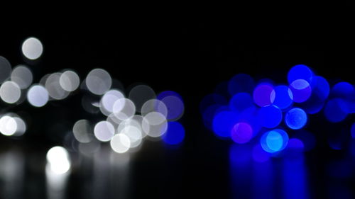 Defocused lights at night