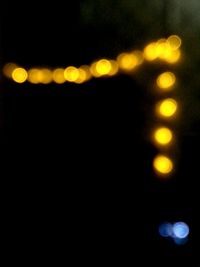 Defocused image of illuminated lights