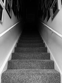 Low angle view of staircase in building