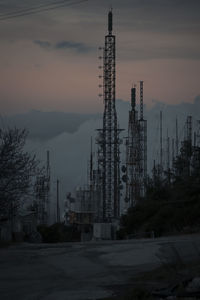 Antennas on the top of amountain