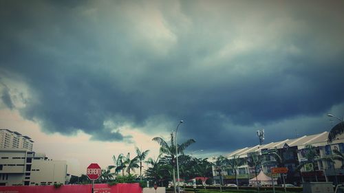 Low angle view of cloudy sky