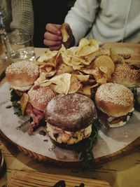 Close-up of food on table